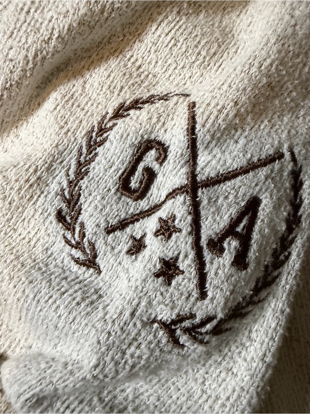 Atlanta Crewneck Sweatshirt - Cream with Brown Lettering - Picture 3 of 5